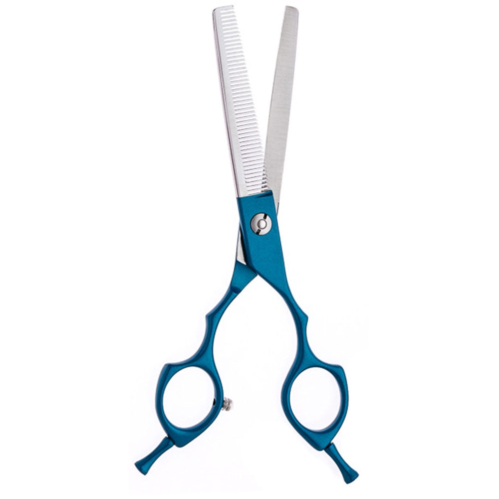 6.5" Blue Asian Fusion 46 Tooth Grooming Thinners