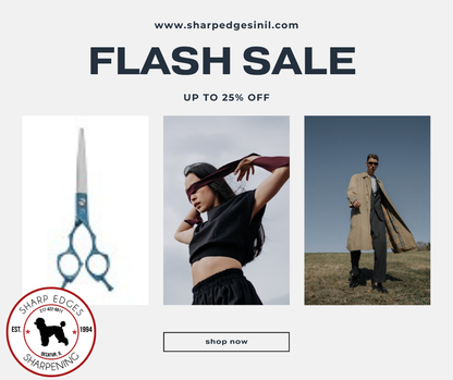 6.5" Blue Asian Fusion 46 Tooth Grooming Thinners