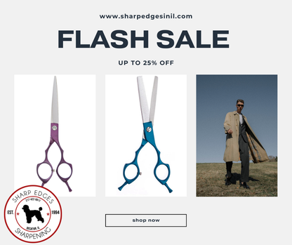 6.5" Black Asian Fusion 46 Tooth Grooming Thinners