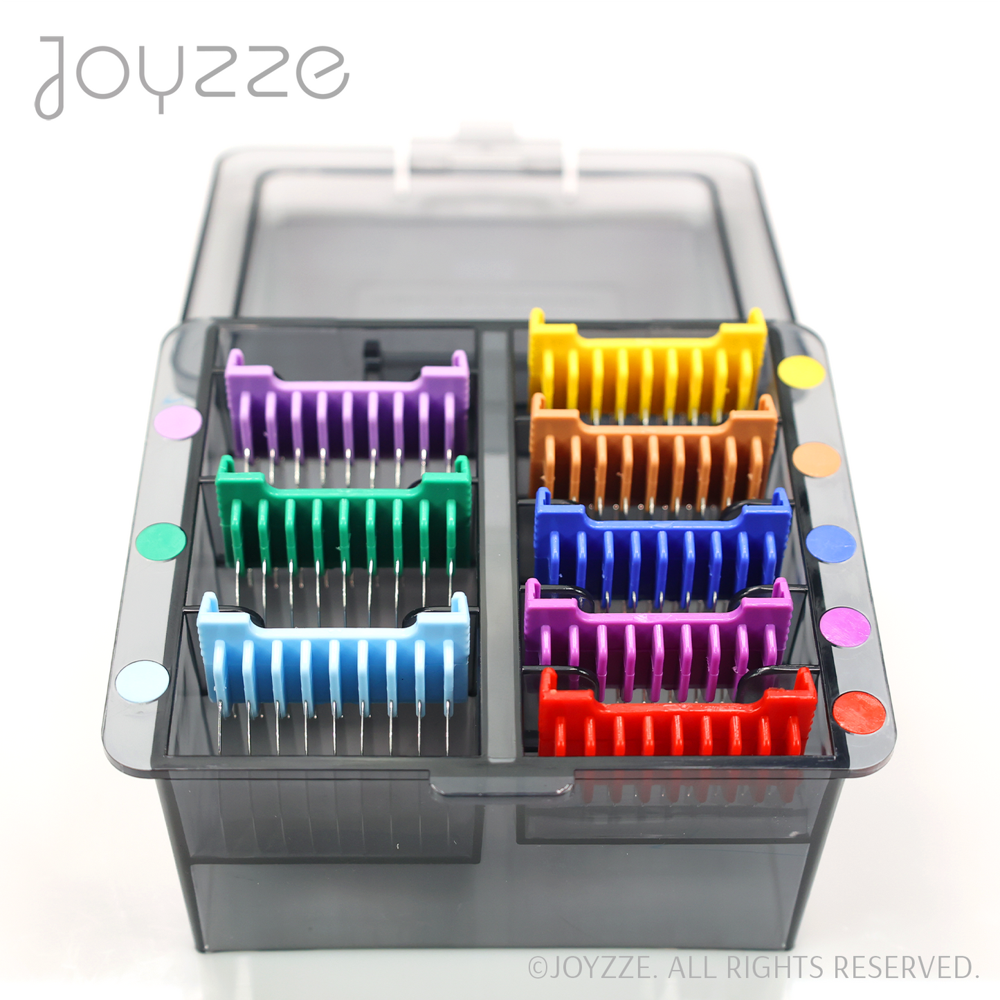 Joyzze 8 Piece 5in1 Stainless Steel Attachment Comb Set
