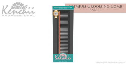 Kenchii™ Premium Satin Rose Gold Grooming Comb - Small - 5.8"